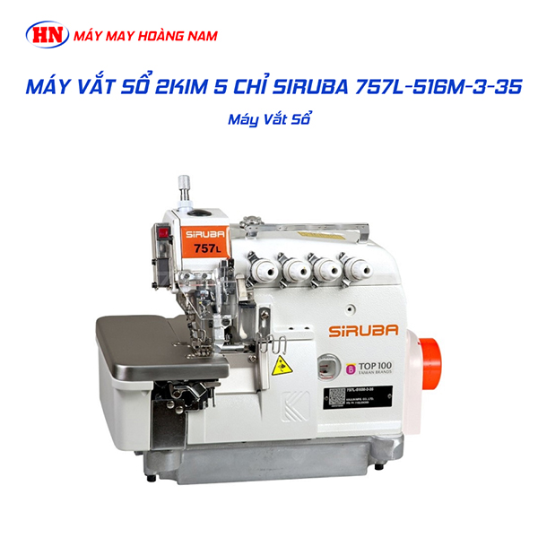 Máy vắt sổ 2 kim 5 chỉ Siruba 757L-516M-3-35