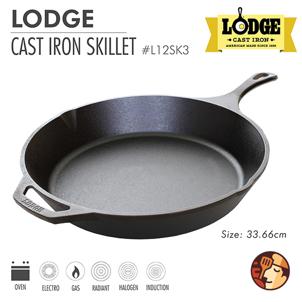 Chảo gang Lodge 33.5cm L12SK3-3 - Chef Studio - Công Ty Cổ Phần Bếp Chef Studio