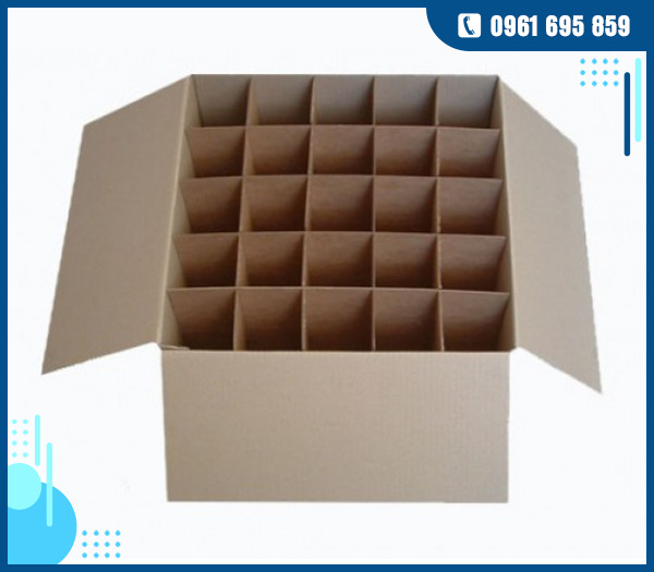 Thùng carton có vách ngăn - Bao Bì Carton Hà Nam - Công Ty TNHH Sản Xuất Và Thương Mại Bao Bì Carton Hà Nam