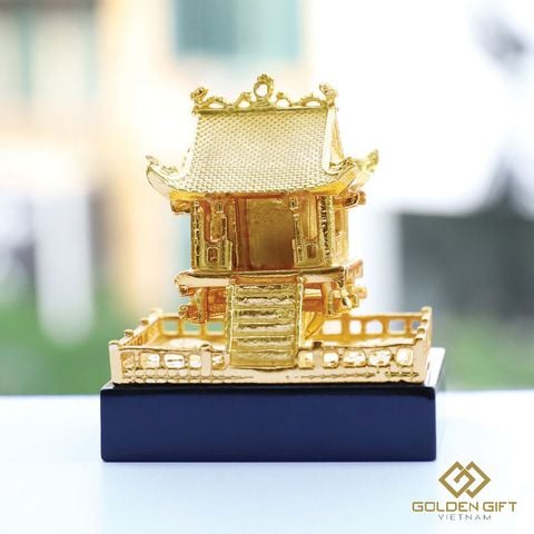 Biểu tượng chùa một cột mạ vàng