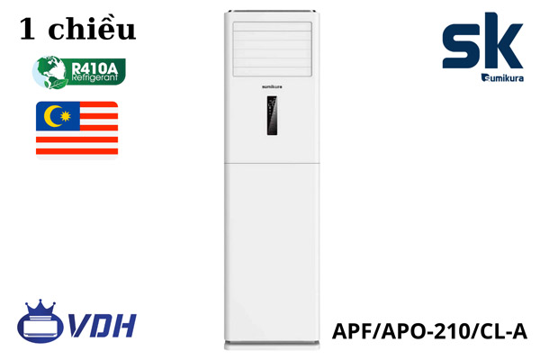 Điều hòa tủ đứng Sumikura 18000 BTU 1 chiều APF/APO-210/CL-A - Cơ Điện Lạnh Dương Ngọc Anh - Công Ty TNHH Thương Mại Và Dịch Vụ Cơ Điện Lạnh Dương Ngọc Anh