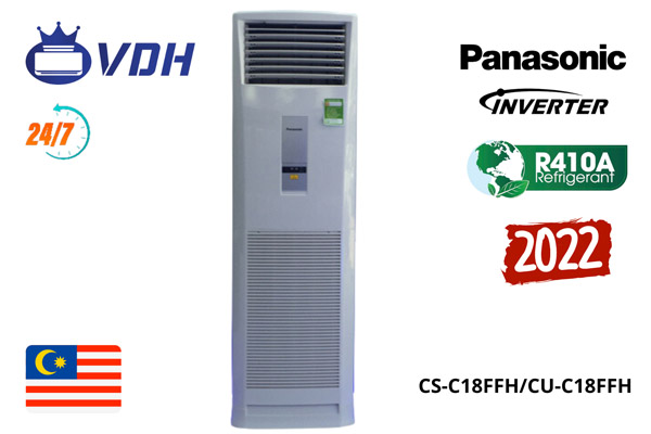 Điều hòa tủ đứng Panasonic 18000 BTU 1 chiều CS-C18FFH/CU-C18FFH - Cơ Điện Lạnh Dương Ngọc Anh - Công Ty TNHH Thương Mại Và Dịch Vụ Cơ Điện Lạnh Dương Ngọc Anh