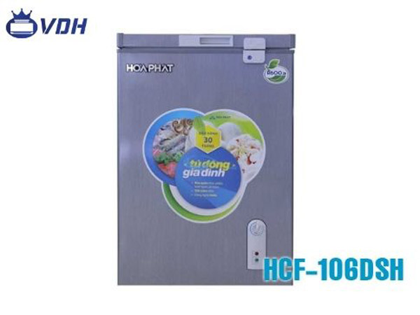 Tủ đông Hòa Phát 100l 1 ngăn dàn đồng HCF 106ĐSH - Cơ Điện Lạnh Dương Ngọc Anh - Công Ty TNHH Thương Mại Và Dịch Vụ Cơ Điện Lạnh Dương Ngọc Anh