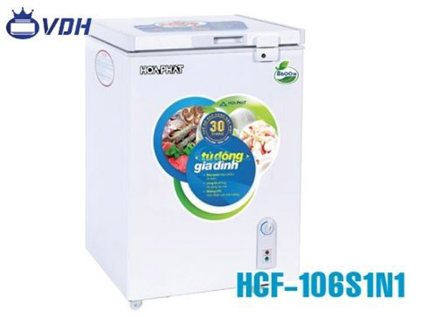 Tủ đông Hòa Phát 107l 1 dàn nhôm HCF 106S1N1