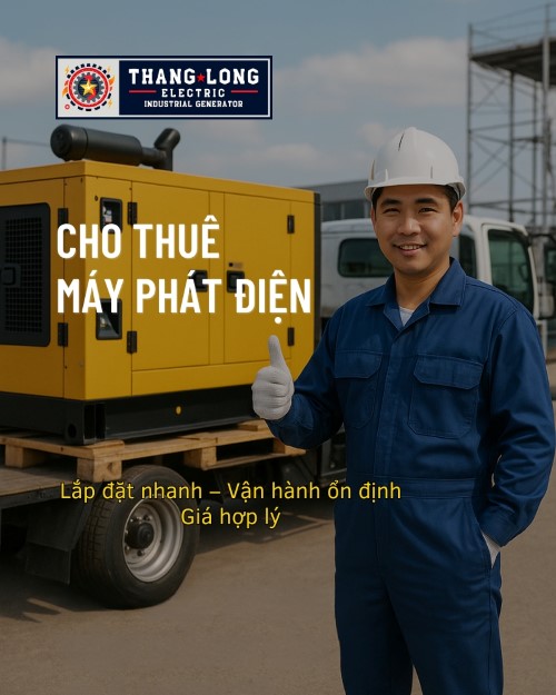 Cho thuê máy phát điện - Máy Phát Điện Thăng Long - Công Ty Cổ Phần Chế Tạo Máy Thăng Long