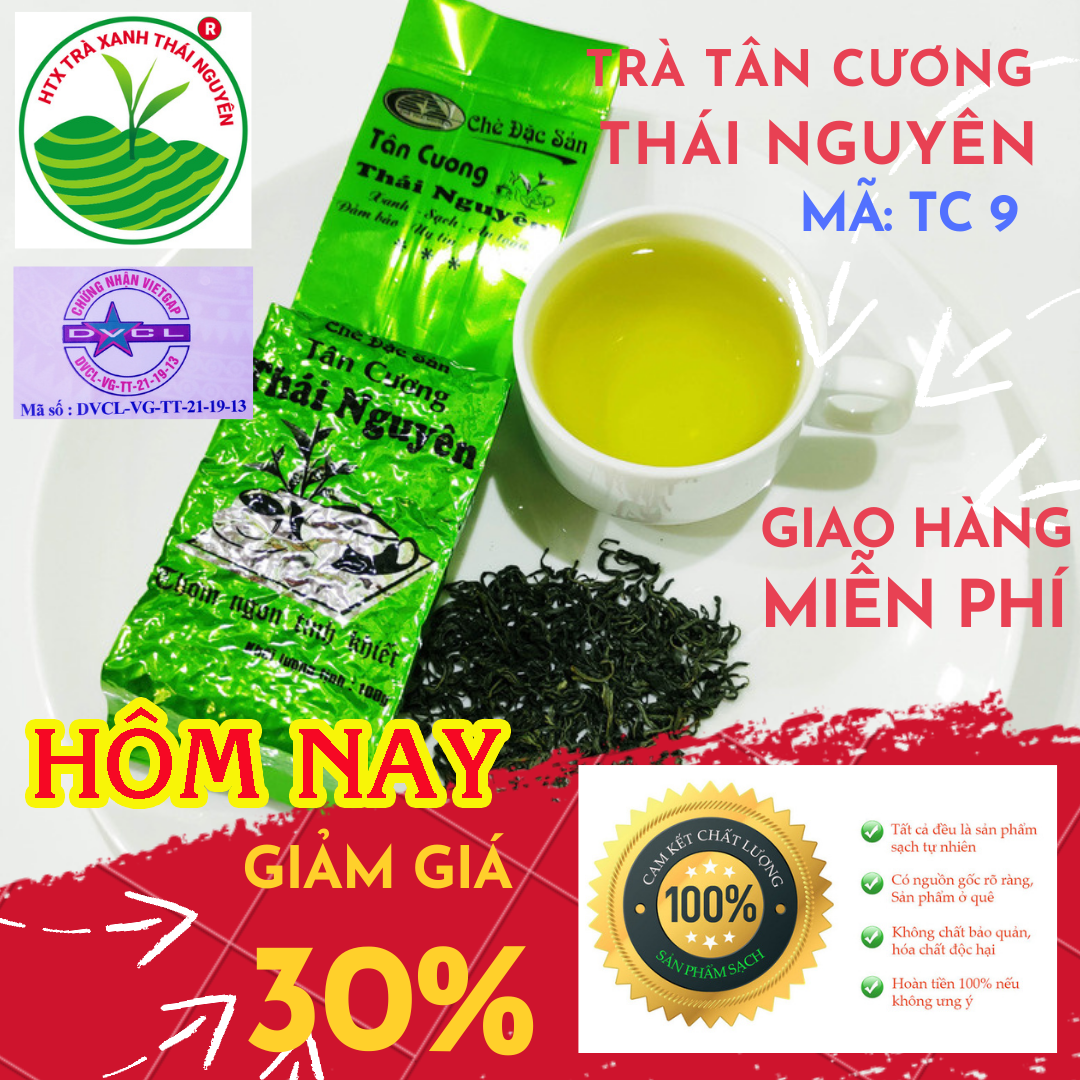 Trà Thái Nguyên - trà Tân Cương búp xanh 1kg