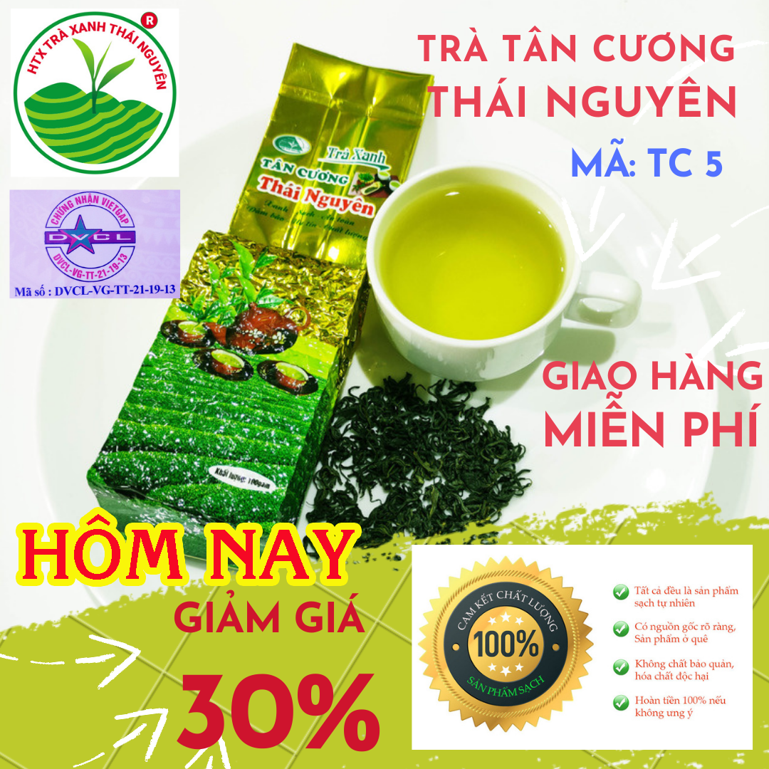 Trà Thái Nguyên - trà Tân Cương nõn tôm 1kg