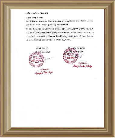 Công bố Gel tắm gội rửa mặt Atops