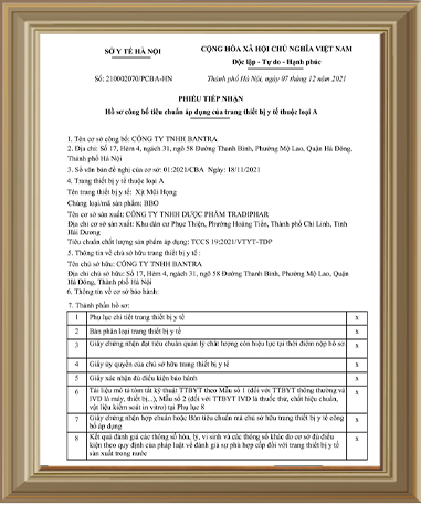 Công bố xịt mũi họng BBO