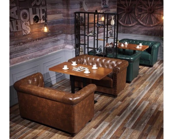 Bộ bàn ghế sofa văng cafe cao cấp