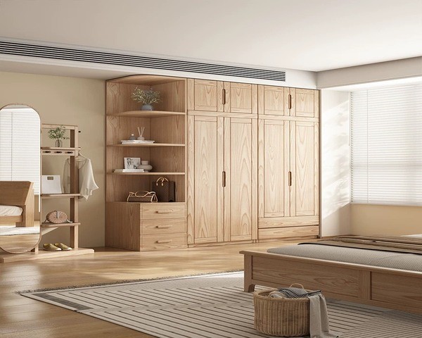 Tủ gỗ có kệ trang trí