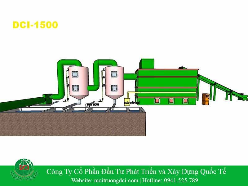 Lò đốt rác thải sinh hoạt DCI-1500 - Lò Đốt Rác DCI - Công Ty Cổ Phần Đầu Tư Phát Triển Và Xây Dựng Quốc Tế