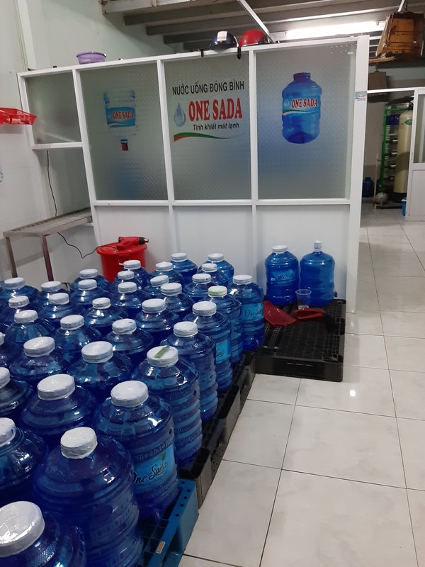 Dây chuyền sản xuất nước uống đóng bình 25 bình/giờ