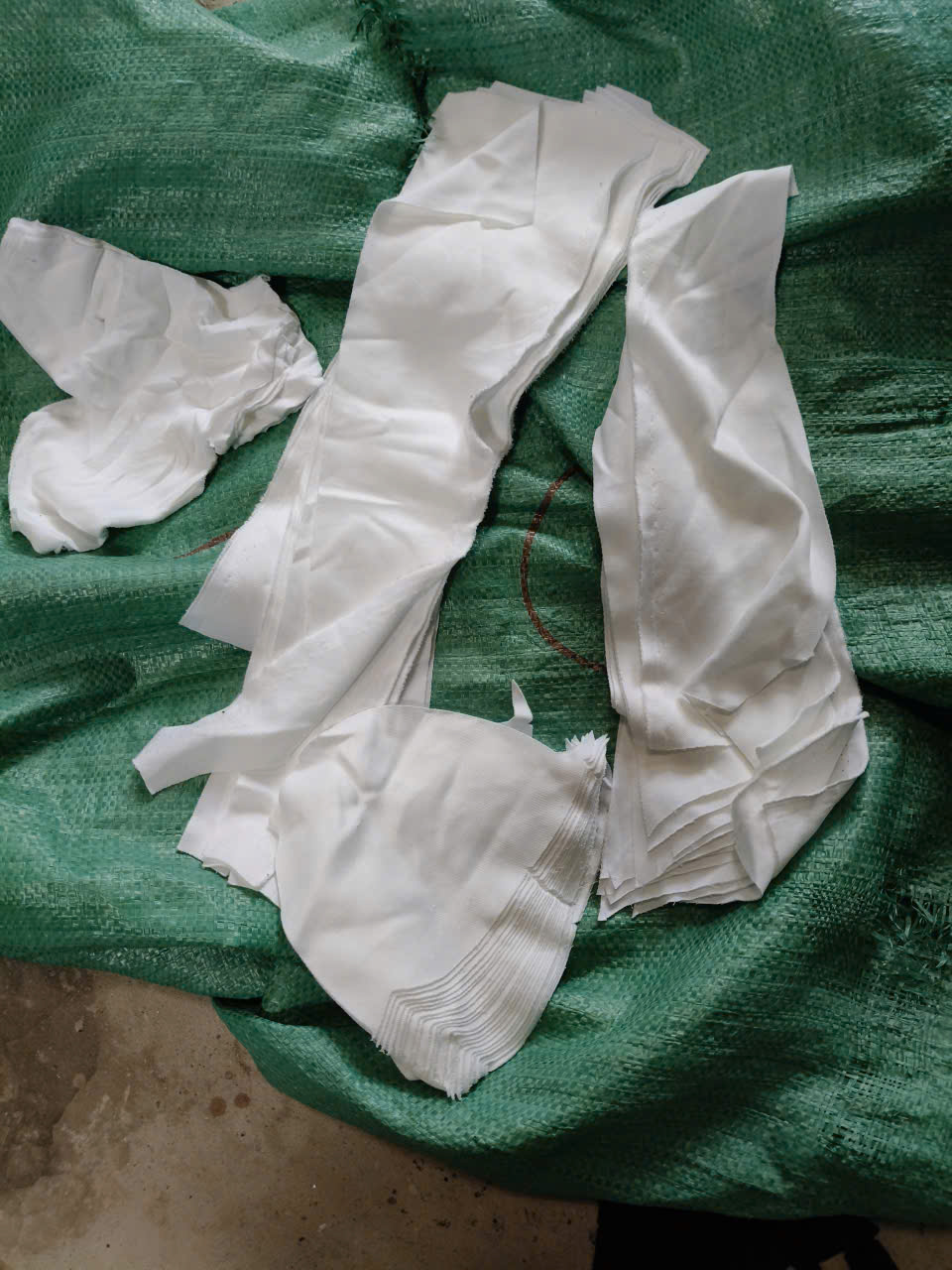 Vải lau trắng