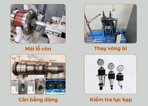 Sửa chữa các lỗi ở trục chính máy phay, tiện CNC - CNC An Khang - Công Ty TNHH Cơ Khí Chính Xác An Khang