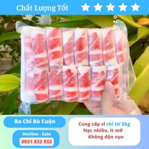 Ba chỉ bò cuộn - Nhà Cung Cấp Thịt Nhập Khẩu H2T Food - Công Ty TNHH H2T Food