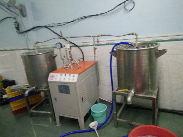 Nồi hơi điện nấy đậu phụ