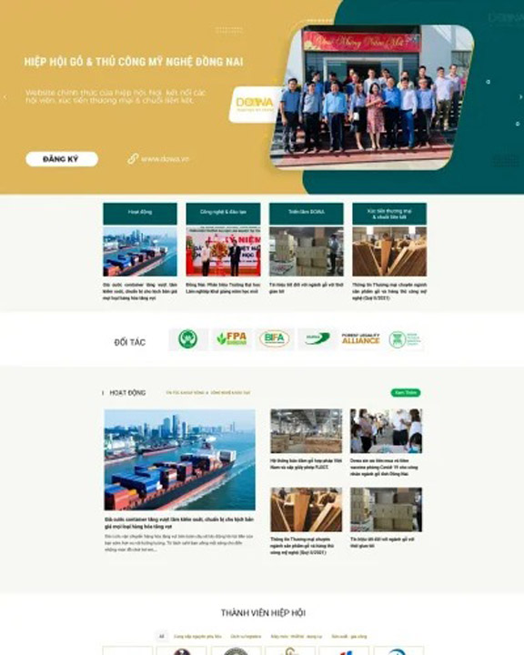Thiết kế website tổ chức