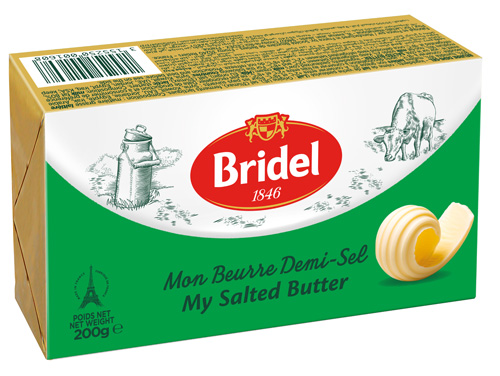 Bơ mặn Bridel 80% béo 200g
