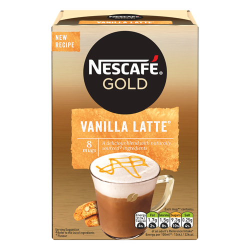 Đồ uống pha Nescafe Gold Vanille Latte 148g