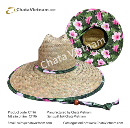 Nón rơm Flower Straw Lifeguard Hats - Công Ty TNHH Chata Việt Nam