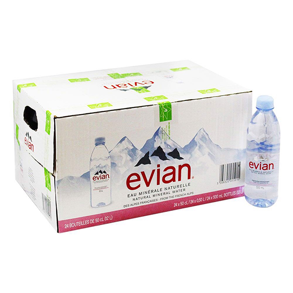 Nước khoáng nhập khẩu Evian 500ml