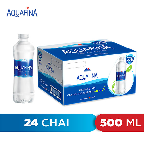 Nước uống đóng chai Aquafina 500ml - Thế Giới Nước Uống Bà Rịa-Vũng Tàu - Công Ty TNHH Thương Mại Dịch Vụ  Nước Minh Đức
