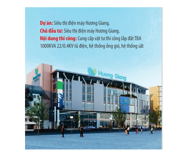 Dự án siêu thị điện máy Hương Giang
