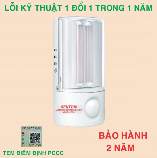 Đèn sạc chiếu sáng khẩn cấp KT301 PIN - Thiết Bị PCCC Gia Phú - Công Ty TNHH PCCC Gia Phú