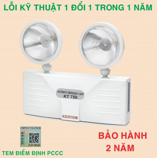 Đèn sạc chiếu sáng khẩn cấp KT750 PIN - Thiết Bị PCCC Gia Phú - Công Ty TNHH PCCC Gia Phú