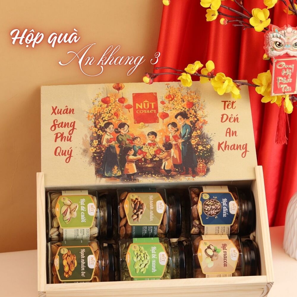 Hộp quà tết an khang - Nut Corner - Công Ty TNHH Vườn Hạt