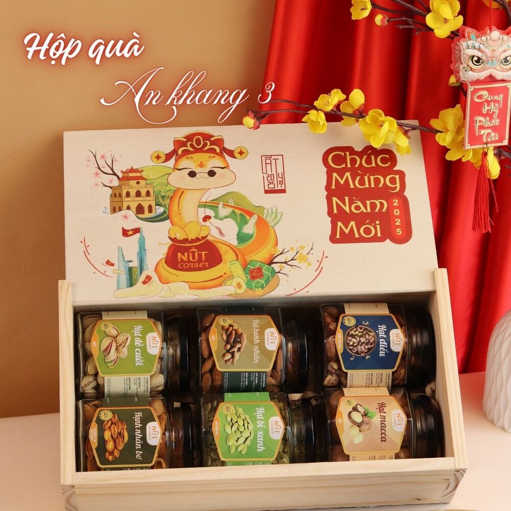 Hộp quà tết an khang - Nut Corner - Công Ty TNHH Vườn Hạt