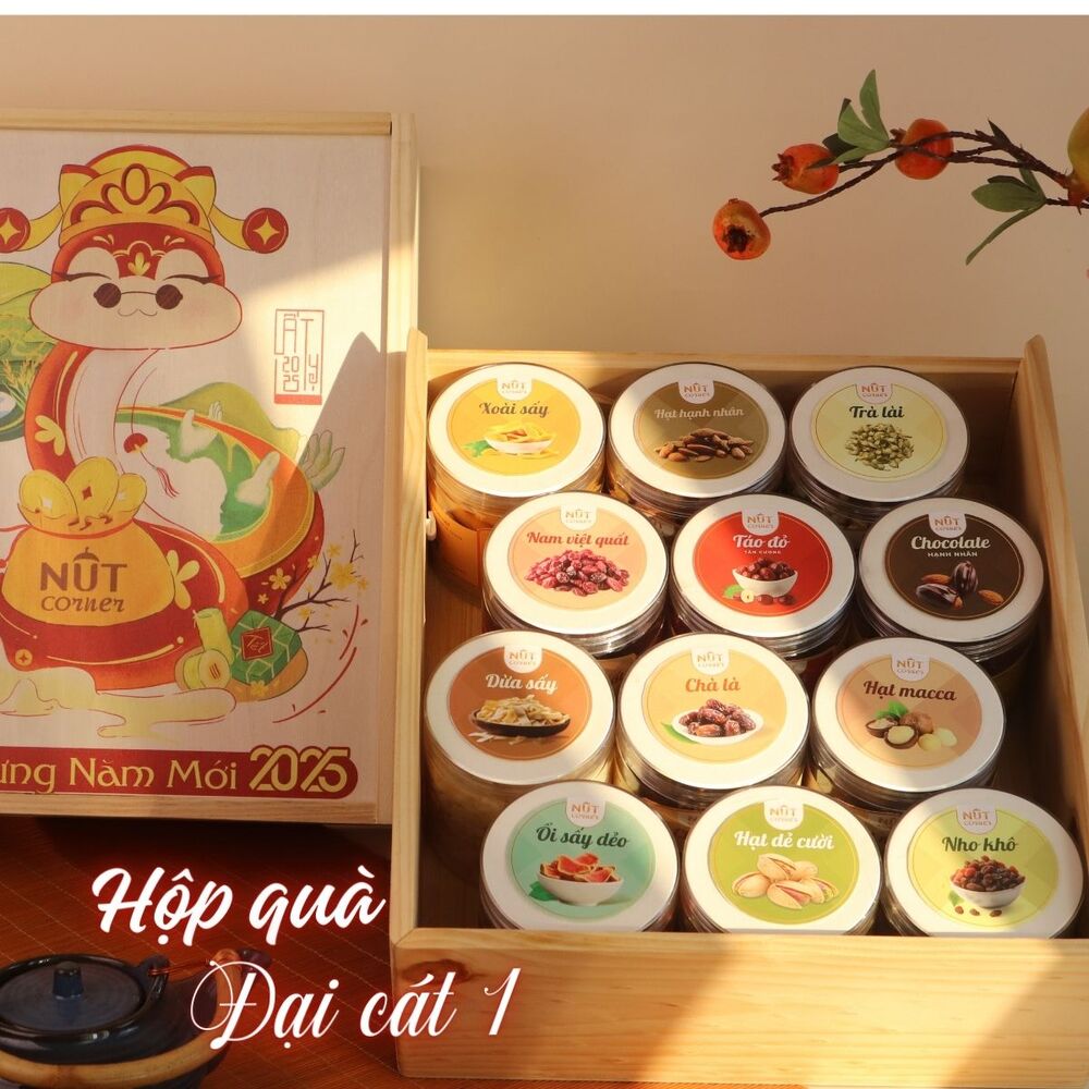 Hộp quà tết đại cát - Nut Corner - Công Ty TNHH Vườn Hạt