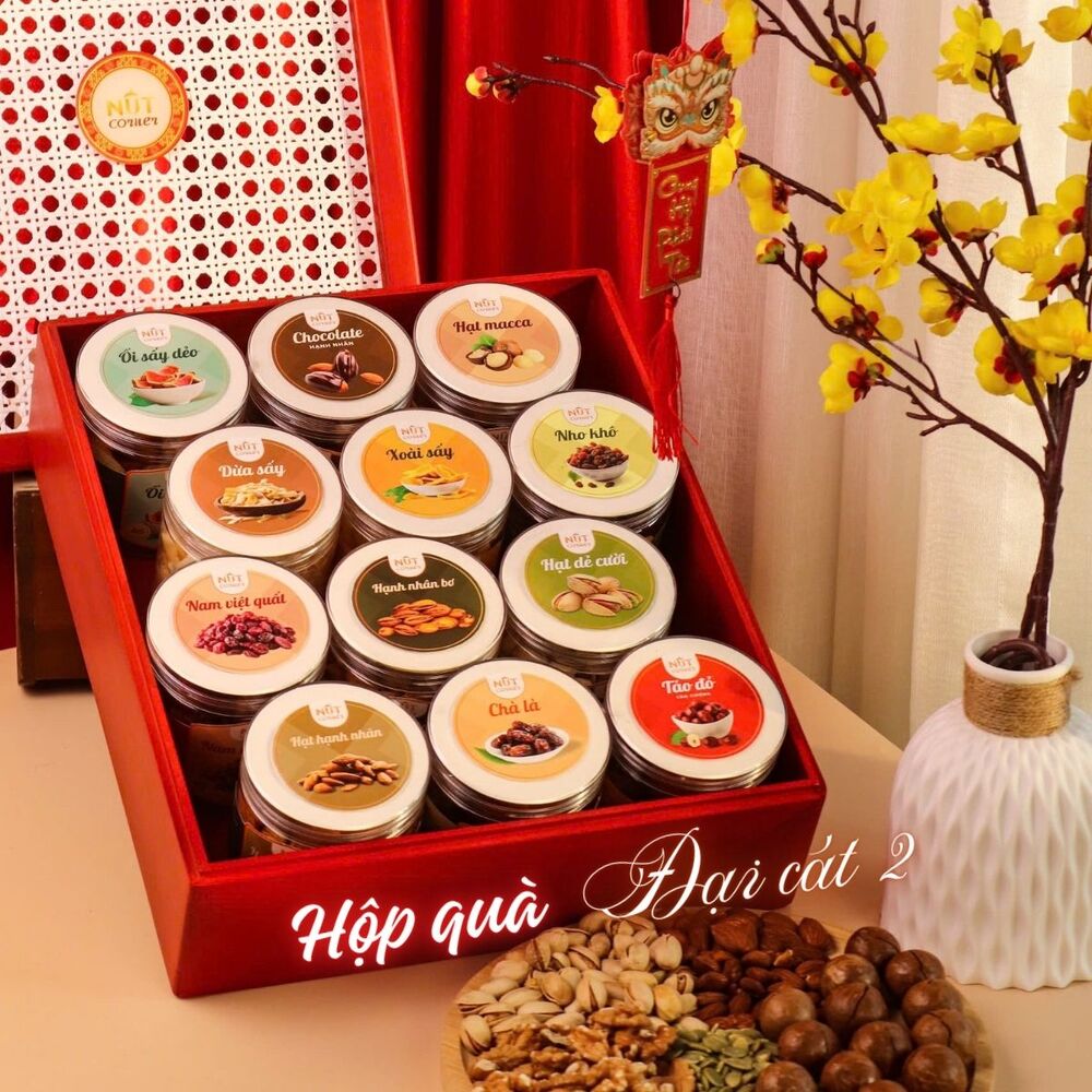 Hộp quà tết đại cát - Nut Corner - Công Ty TNHH Vườn Hạt