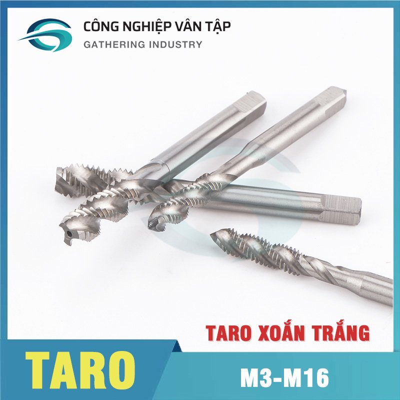 Mũi Taro xoắn, không phủ bước ren M3-M16