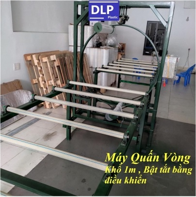 Máy quấn vòng màng PE 1m - Vật Liệu Đóng Gói DLP Việt Nam - Công Ty TNHH DLP Việt Nam