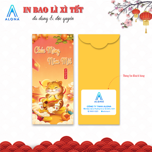 Bao lì xì - Vũ Trụ In ấn Alona - Công Ty TNHH Alona