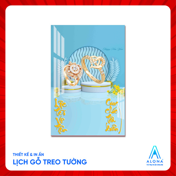 Lịch gỗ lamite treo tường - Vũ Trụ In ấn Alona - Công Ty TNHH Alona