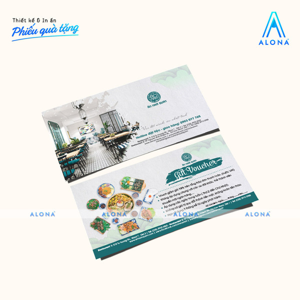 Phiếu quà tặng - Vũ Trụ In ấn Alona - Công Ty TNHH Alona