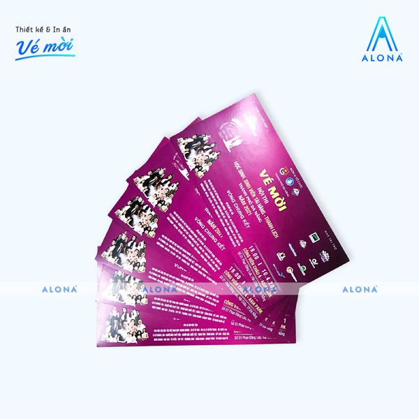 Vé mời - Vũ Trụ In ấn Alona - Công Ty TNHH Alona