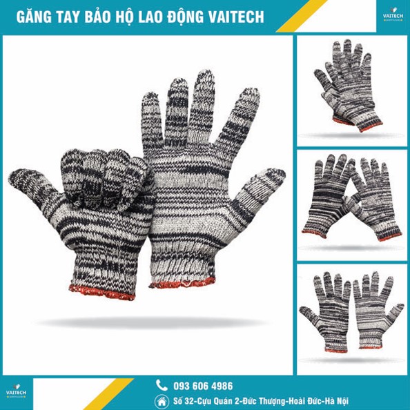 Găng tay sợi len - Bảo Hộ Lao Động Vaitech - Công Ty TNHH Kỹ Thuật Công Nghiệp Vaitech