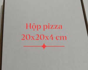 Hộp bánh Pizza 20x20x4 cm - Bao Bì Giấy Phương Việt - Công Ty TNHH Sản Xuất Thương Mại Bao Bì Giấy Phương Việt
