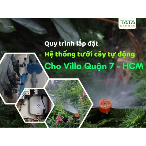 Thi công hệ thống tưới cây Villa - Thiết Bị Tưới Tự Động Claber - Công Ty TNHH Kỹ Thuật NTS