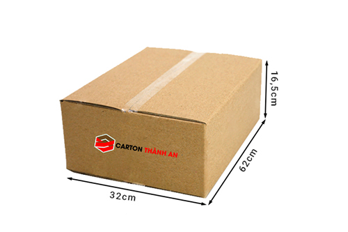Thùng carton 5 lớp 62x32x16.5cm - Thùng Carton Thành An - Công Ty TNHH Sản Xuất Và In ấn Bao Bì Thành An