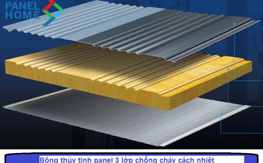 Panel bông thủy tinh tấm mái - Panel Home - Công Ty TNHH Panel Home Vina