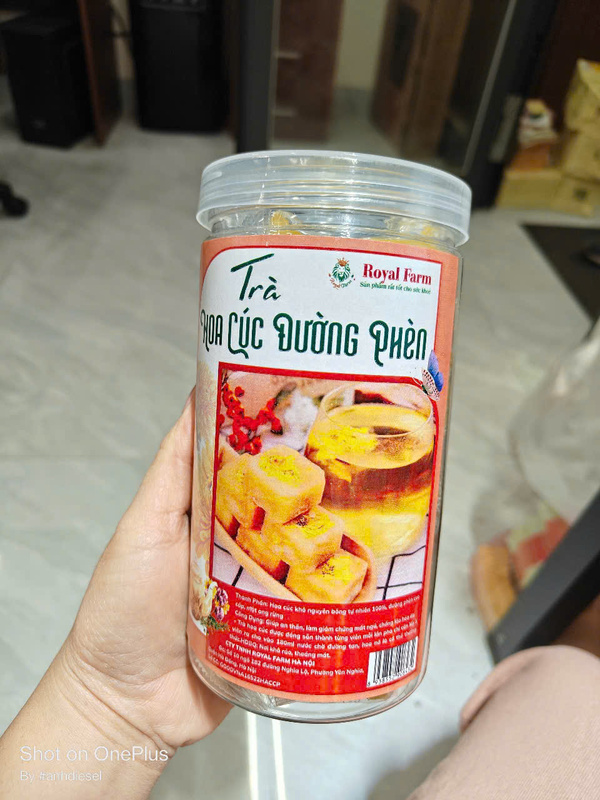 Trà hoa cúc đường phèn - Hạt Dinh Dưỡng Royal Farm - Công Ty TNHH Royal Farm Hà Nội