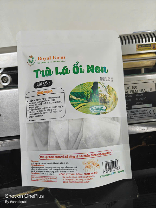 Trà lá ổi non - Hạt Dinh Dưỡng Royal Farm - Công Ty TNHH Royal Farm Hà Nội