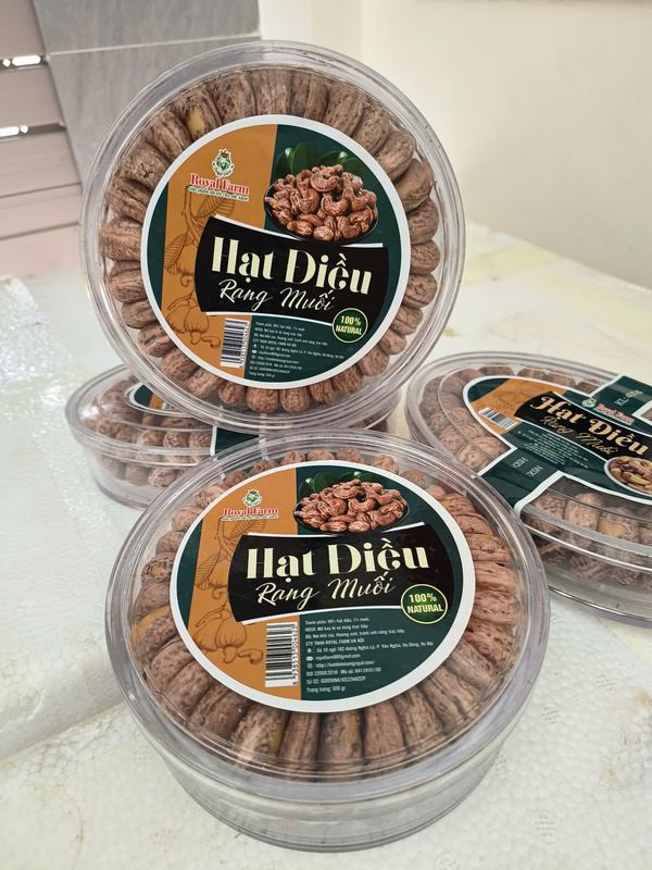 Hạt điều rang muối - Hạt Dinh Dưỡng Royal Farm - Công Ty TNHH Royal Farm Hà Nội