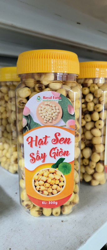 Hạt sen sấy giòn - Hạt Dinh Dưỡng Royal Farm - Công Ty TNHH Royal Farm Hà Nội