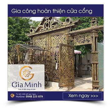 Gia công hoàn thiện cửa cổng - CNC Gia Minh - Công Ty TNHH Cơ Khí Kỹ Thuật Gia Minh